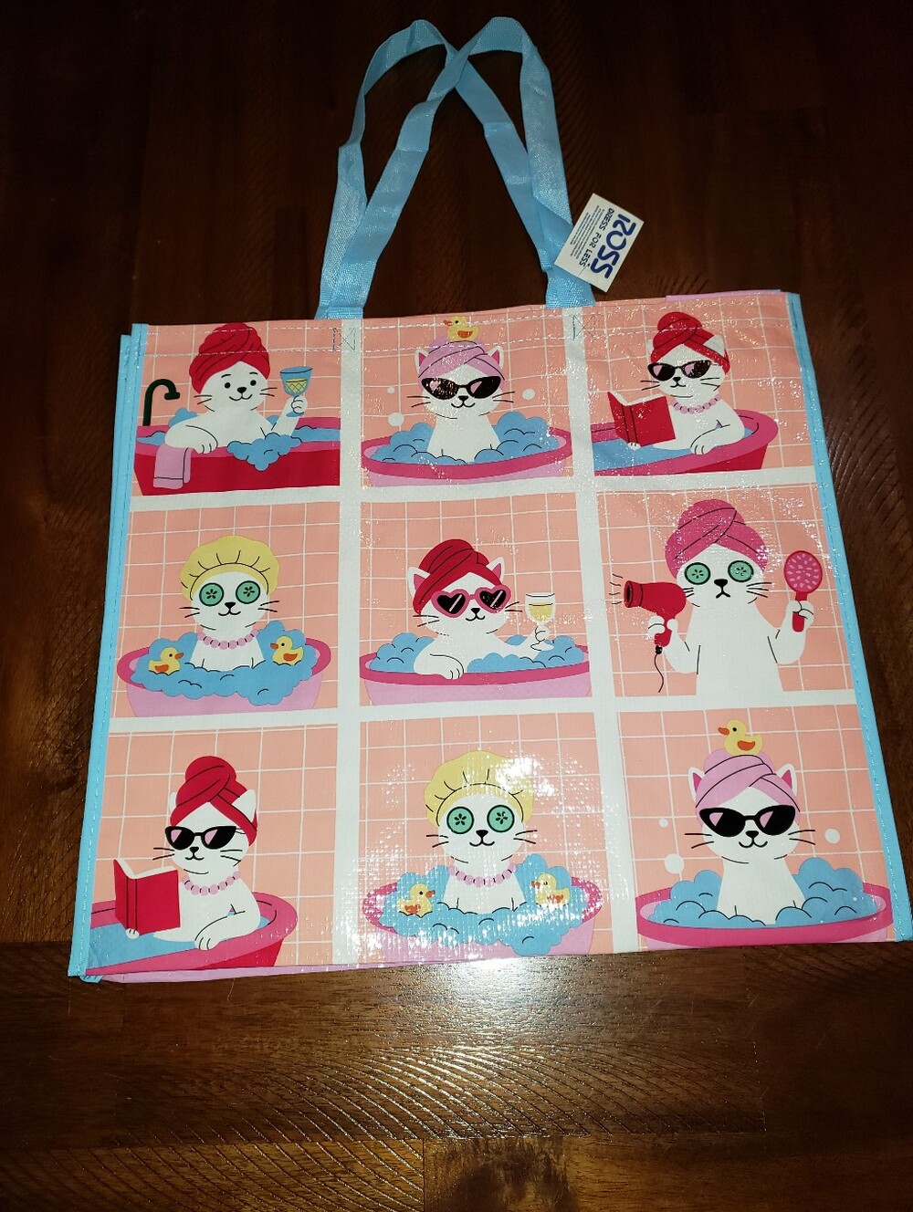Reusable Cat Tote Bag